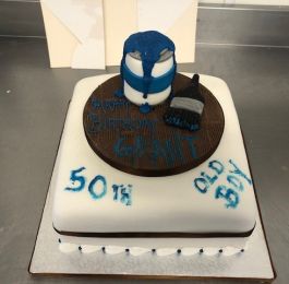 Paint Tin 50th Birthday Cake: Click Here To View Larger Image